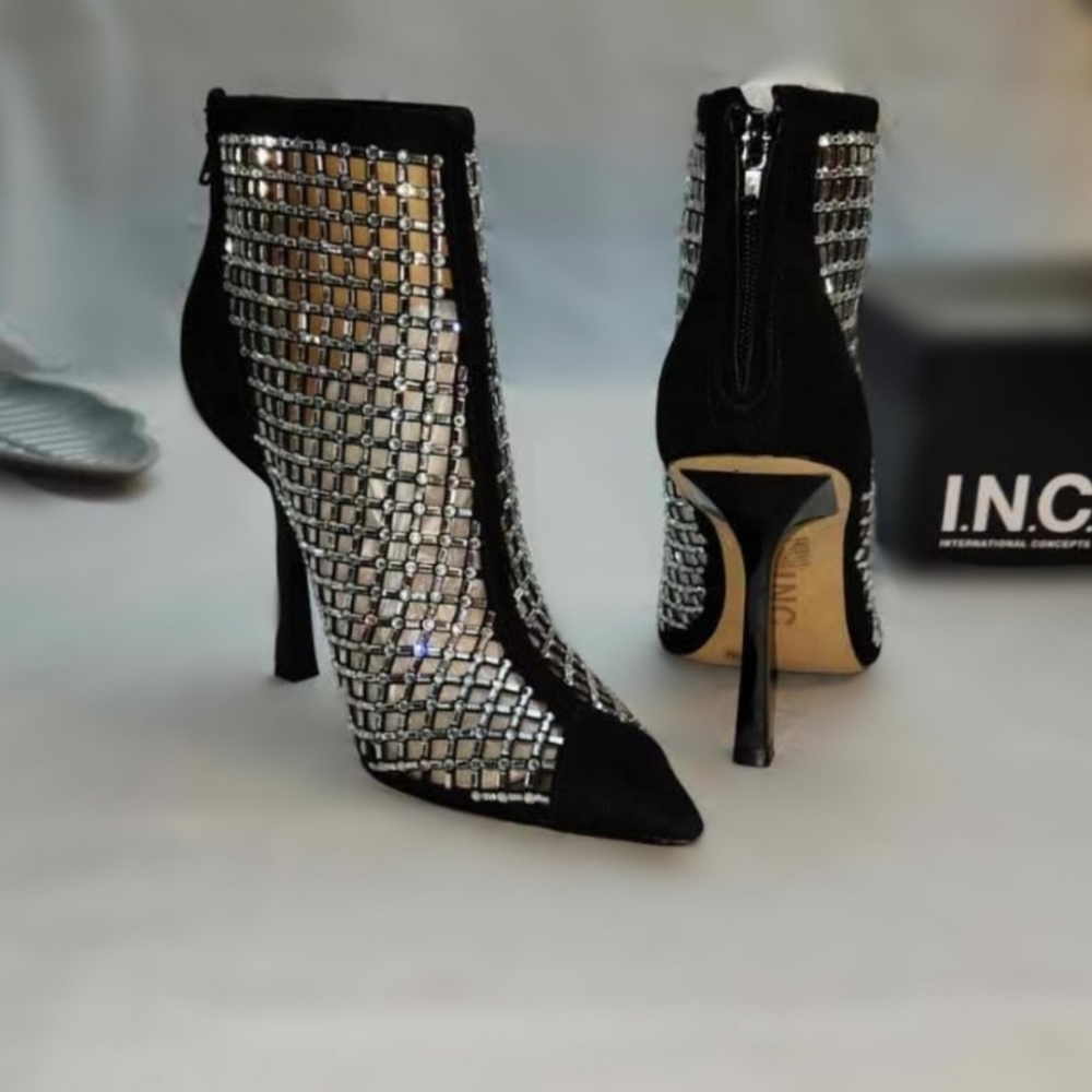 💕2X HP💕NIB INC Senalda Booties💕Created for Macy's💕Size 10